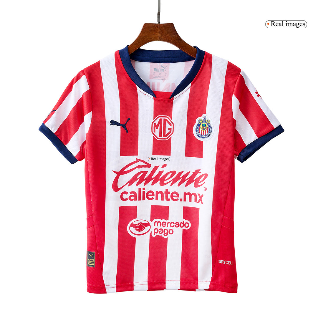 Kids KIT Chivas de Guadalajara Home Jersey 2024/25