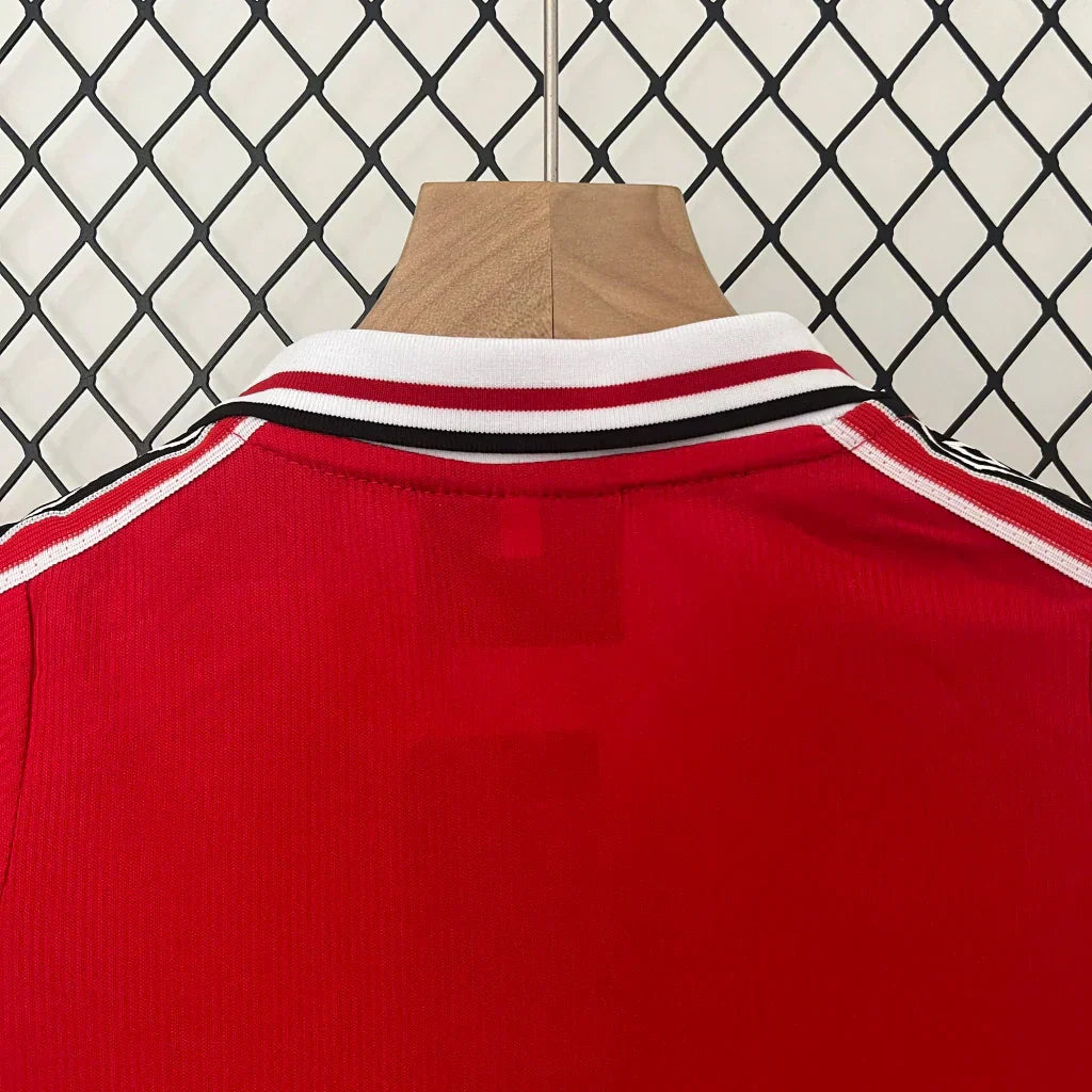 Kids Manchester United Home Kit 1999/2000 - Retrô