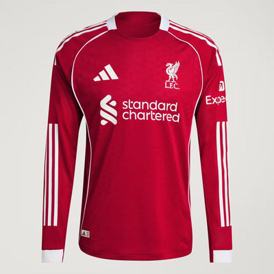 Liverpool 25/26 I Home Jersey - Fan Version - Long Sleeve