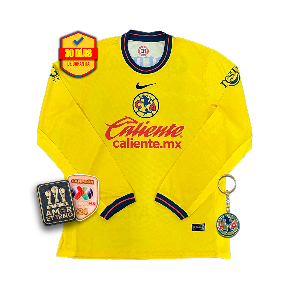 Jersey Club América Long Sleeve Home 2024/2025