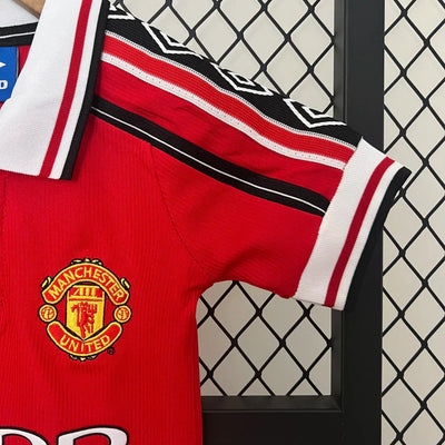 Kids Manchester United Home Kit 1999/2000 - Retrô